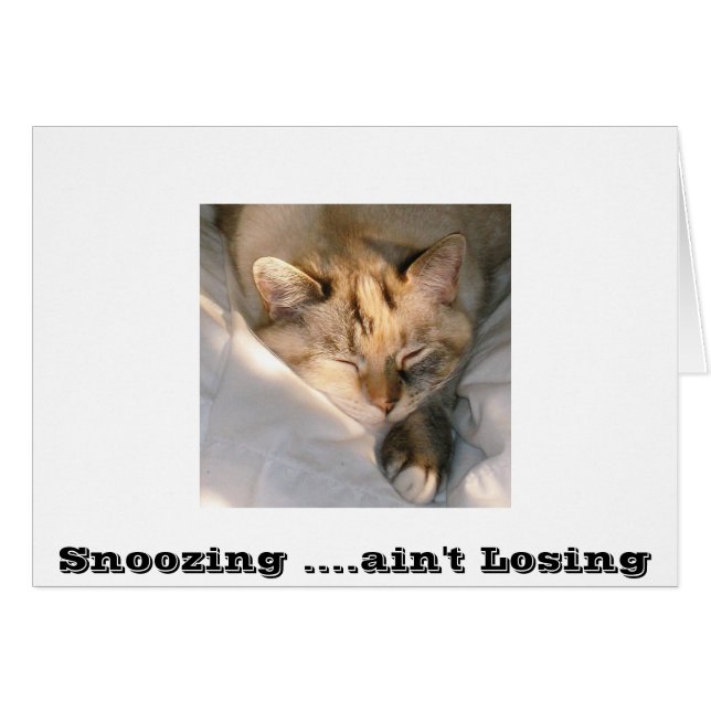 Snoozing... no estamos perdiendo (Anverso (Horizontal))