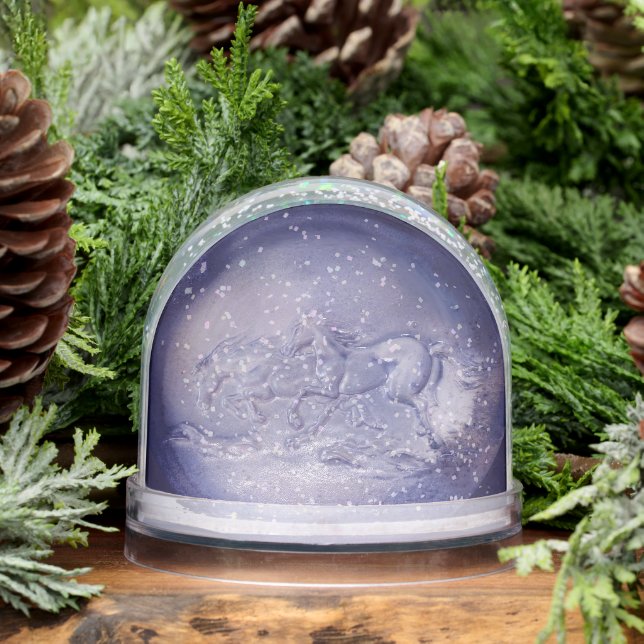Snow Globe - Galloping Horses (Invierno)