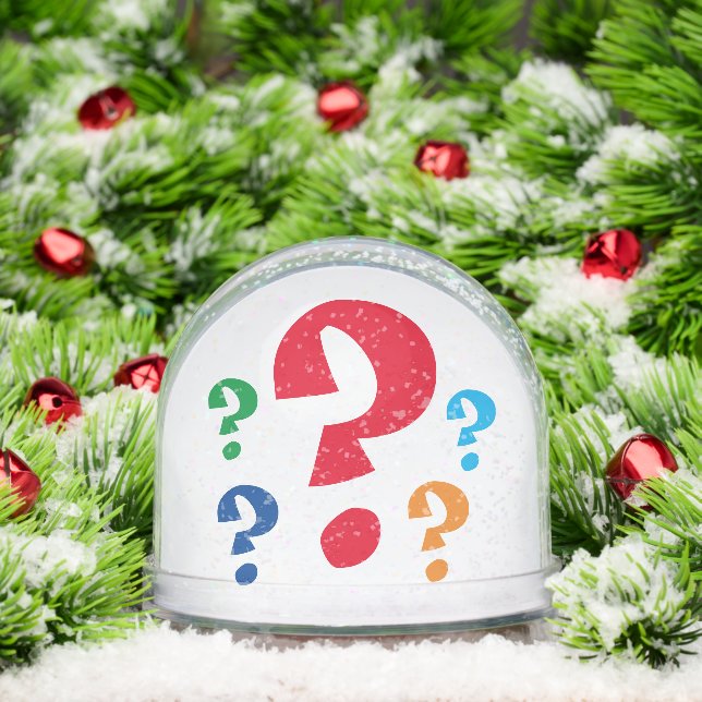 Snow Globe - Question Marks (Navidad)
