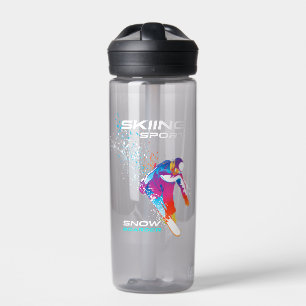 Snowbaording   botella de agua