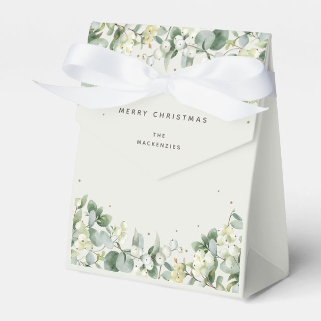 Snowberry + Eucalyptus Navidades Caja de Favor de  (Front Side)
