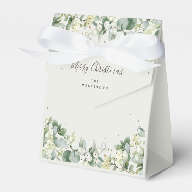 Snowberry + Eucalyptus Navidades Caja de Favor de  (Front Side)