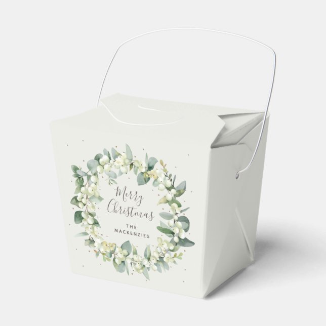 Snowberry + Eucalyptus Navidades Caja de Favor de  (Front Side)