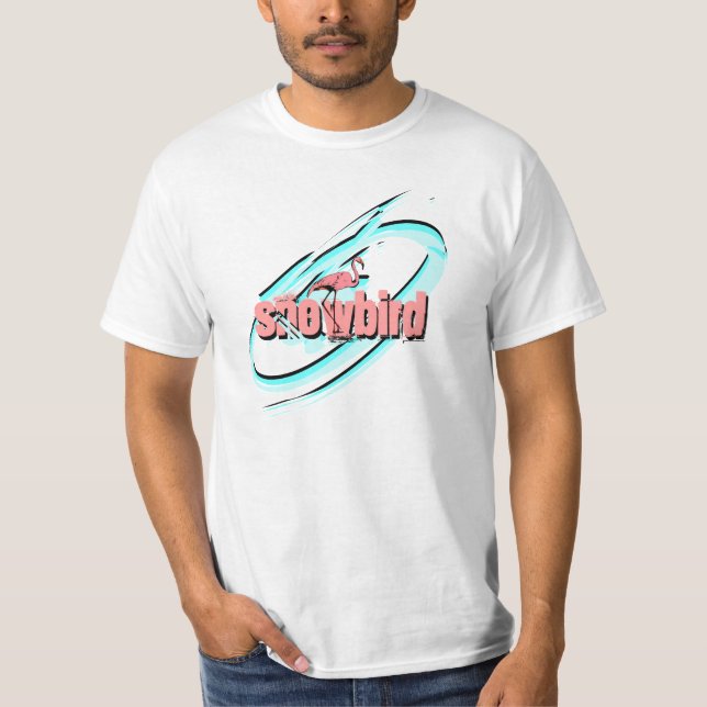 Snowbird retro de la galaxia del camisetas del (Anverso)