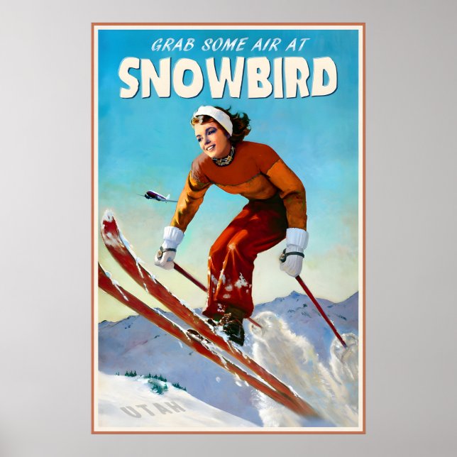 Snowbird Utah Marilyn Monroe Póster de Viaje Wasat (Frente)