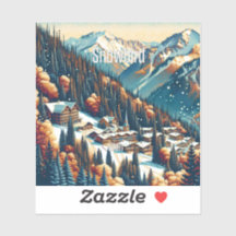 Snowbird Utah Pegatina de vinilo de 3 pulgadas