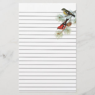 Snowbirds en el papel alineado azul