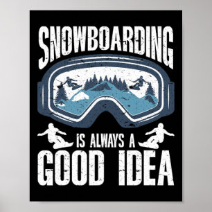 Snowboard Arte Hombres Snowboard Invierno Guay Sno