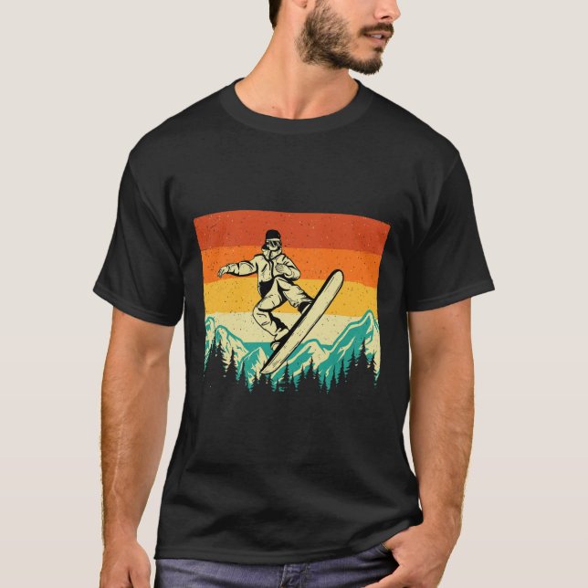 Snowboard Camisetas Retro Vintage Snowboard - Wi (Anverso)