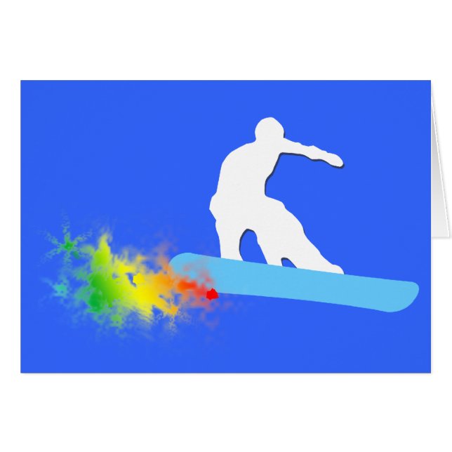 snowboard, rastro de polvo. (Anverso (Horizontal))