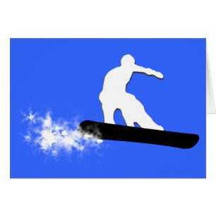 snowboard, rastro de polvo.
