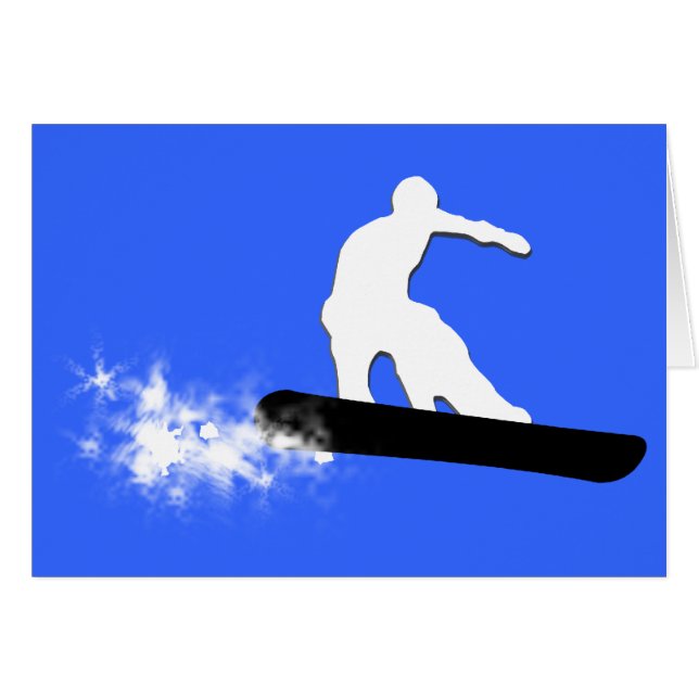 snowboard, rastro de polvo. (Anverso (Horizontal))