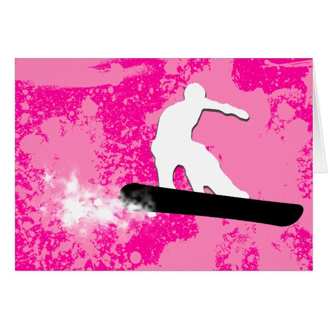 snowboard, rastro de polvo. (Anverso (Horizontal))