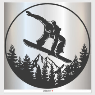 Snowboard Vinyl Pegatina
