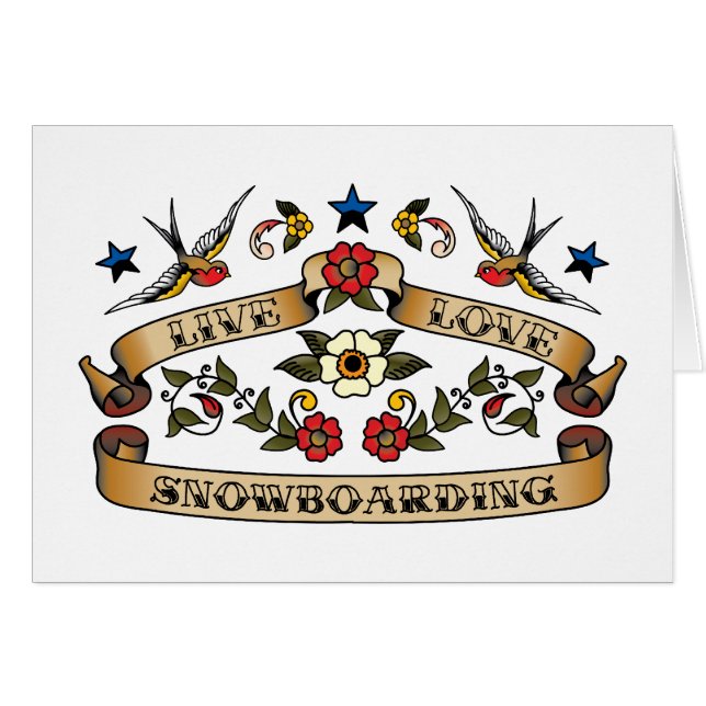 Snowboard viva del amor (Anverso (Horizontal))