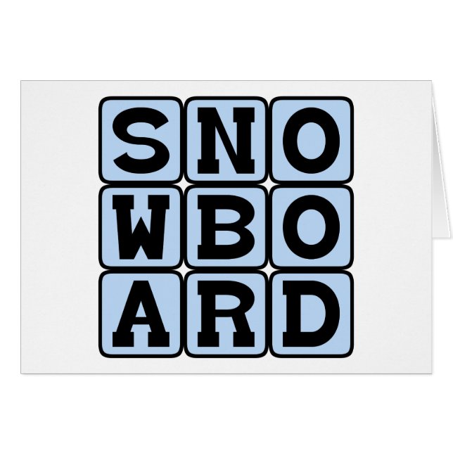 Snowboard, Winter Sport (Anverso (Horizontal))