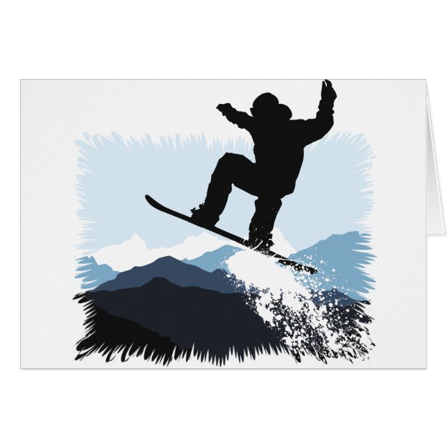 Snowboarder Action Jump (Anverso (Horizontal))