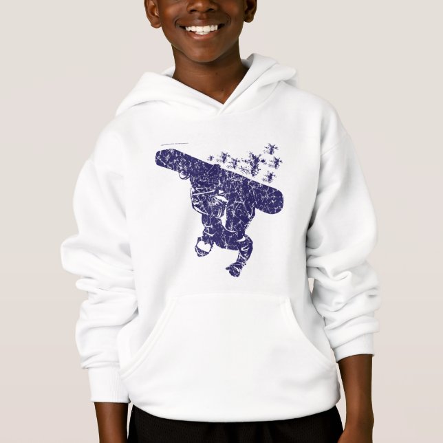 Snowboarder de Guay atrapando aguijones de nieve (Anverso)