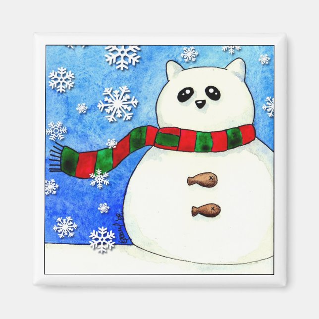 SNOWCAT - imán (Frente)