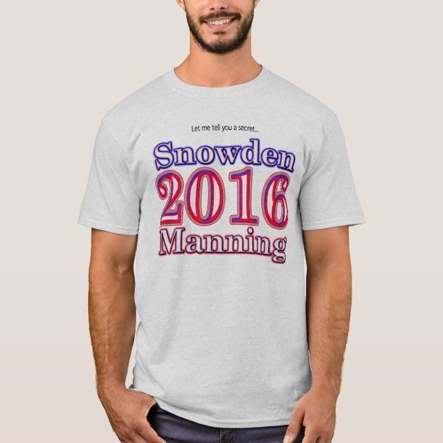 Snowden/servir la camiseta de la elección (Anverso)
