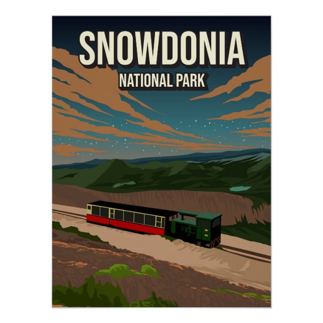 Snowdonia National Park Poster Nature UK  (Anverso)