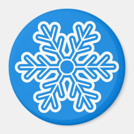 Snowflake de imanes redondos