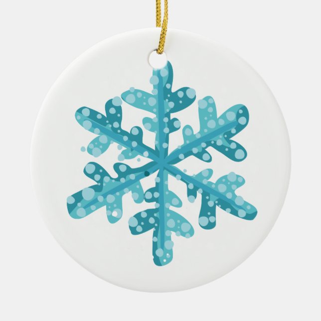 Snowflake, el ornamento de Navidad (Frente)