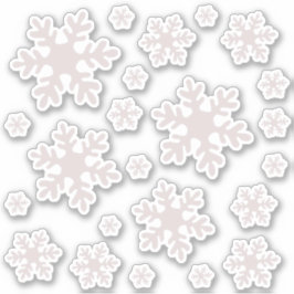 Snowflake Nieve Invierno Paquete de Pegatinas de N