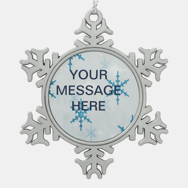 SnowflakeBling Decoración personalizada enmarcada (Anverso)