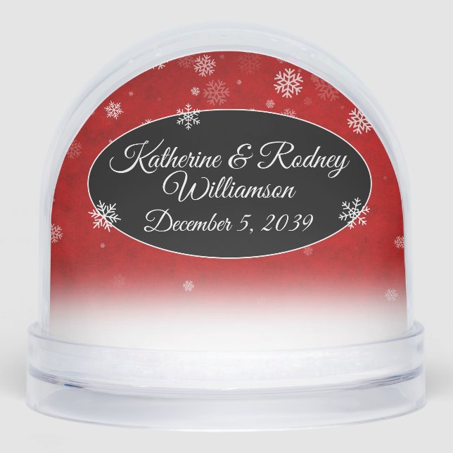 Snowflakes on Red (Anverso)