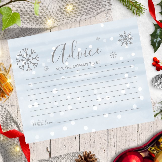 Snowflakes Presupuesto Baby Boy Tarjetas de Consej (Subido por el creador)