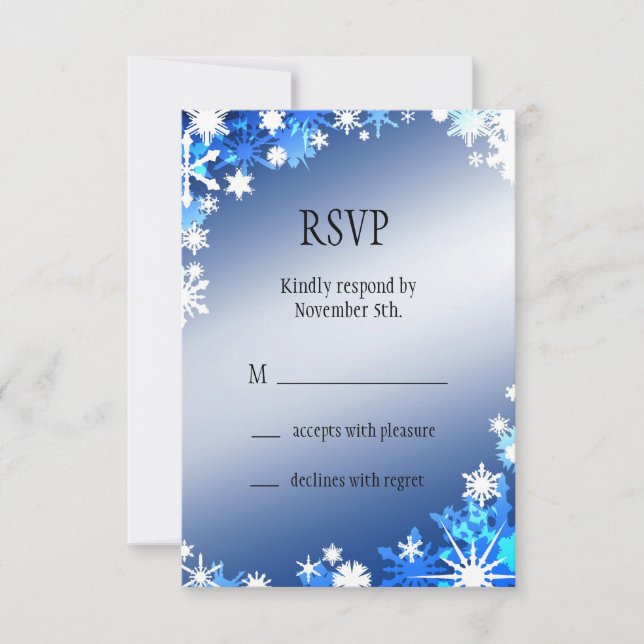 Snowflakes RSVP (Anverso)