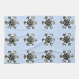 Snowflakes Violet Kitchen Toallas