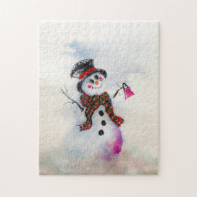 Snowgal con rompecabezas de bolso de burbujas