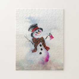Snowgal con rompecabezas de bolso de burbujas