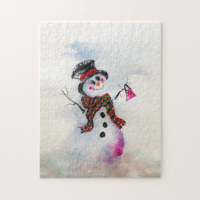 Snowgal con rompecabezas de bolso de burbujas (Vertical)