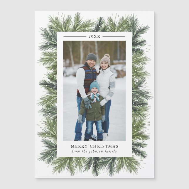 Snowley Pines Magnetic Photo Card (Anverso)