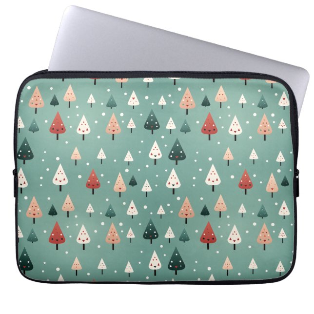 Snowley Winter Forest funda para portátil (Frente)