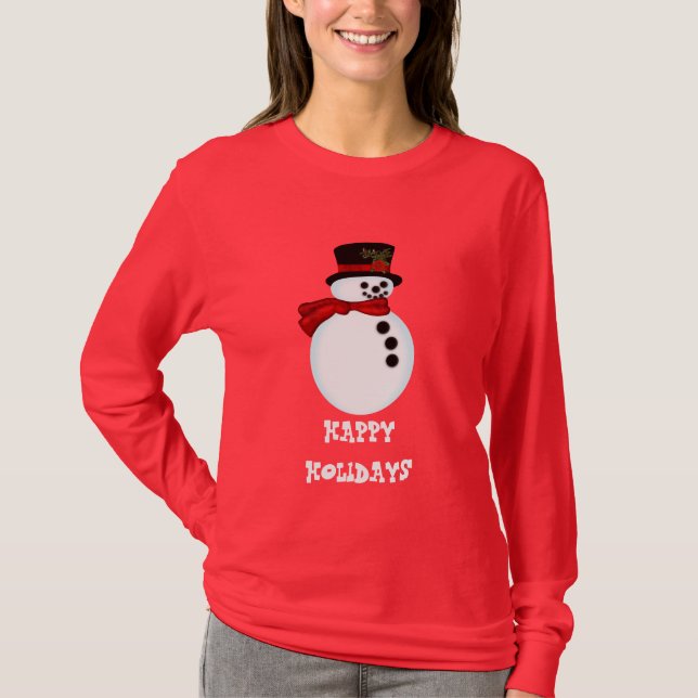 snowman #1, camiseta (Anverso)