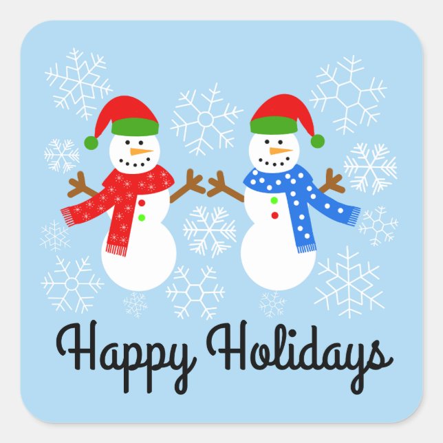 Snowman #3-2 Pegatinas (Anverso)