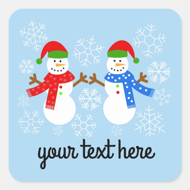 Snowman #3-3 Pegatinas (Anverso)