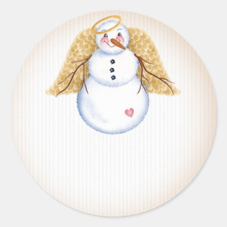 Snowman Angel 2 - Pegatinas de vacaciones