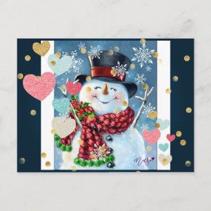 Snowman celebra la postal de los Navidades