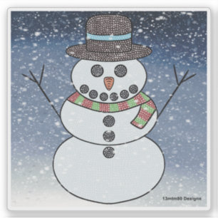 Snowman con BG - Pegatina