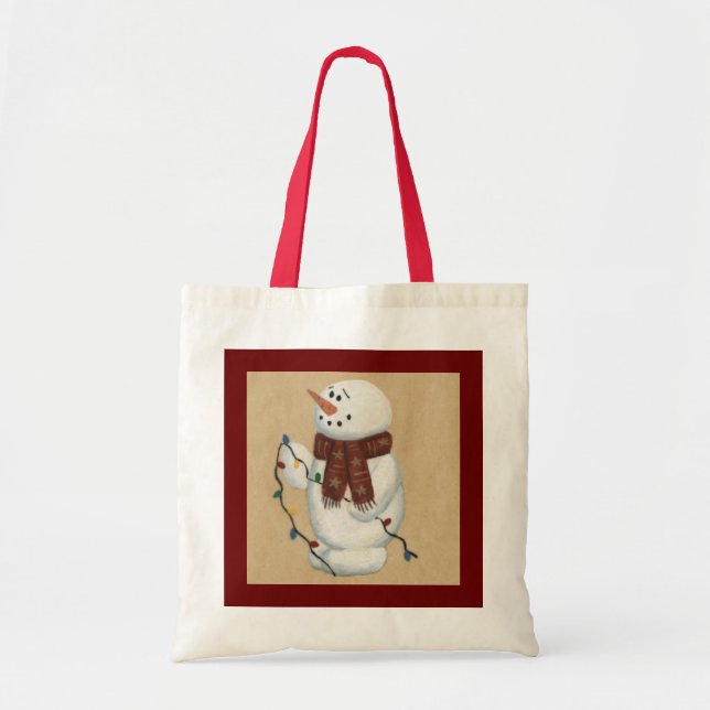 Snowman Con Bolsa De Toques Luminosas (Frente)