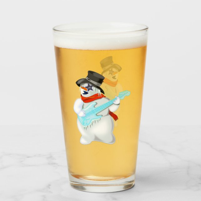 Snowman con Guitar Glass (Anverso (lleno))