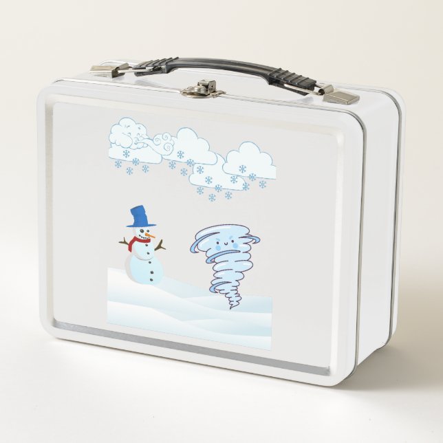 Snowman de invierno y viento (Anverso)