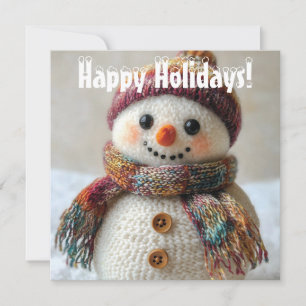 Snowman de lana adorable con diseño de Gorra y buf