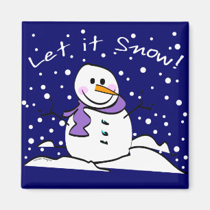 Snowman deja que el imán de la nieve
