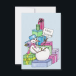 Snowman escalando en regalos<br><div class="desc">Snowman escalando en regalos</div>